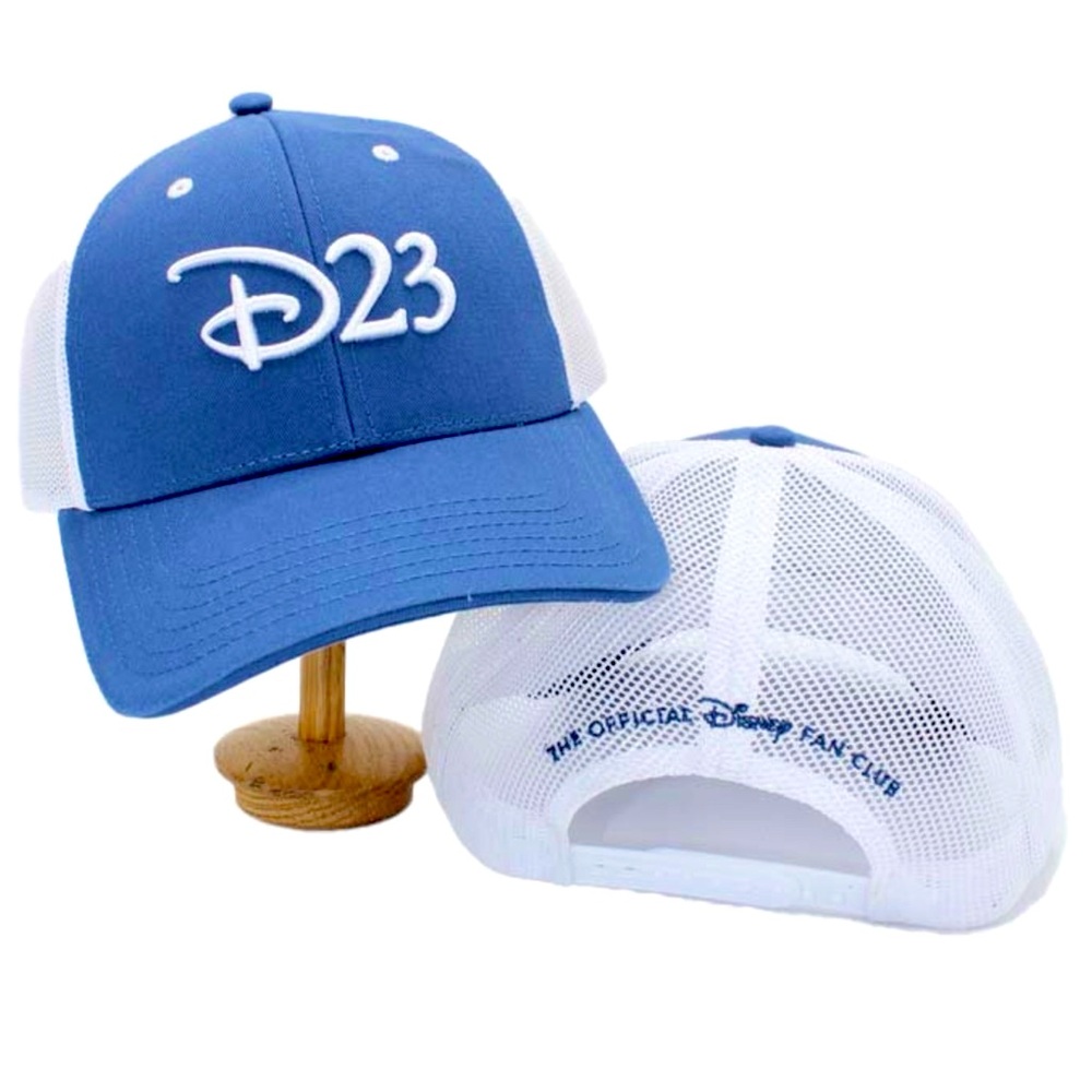 NWOT Official Disney D23 Blue and White Mesh Hat